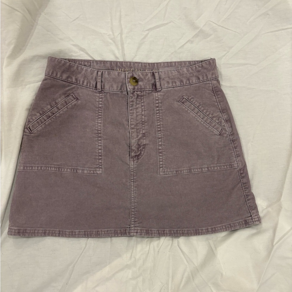 Women's Mauve Corduroy Skirt